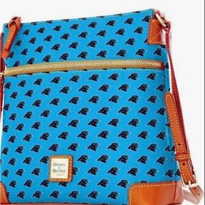 Dooney & Bourke Blue and brown  Crossbody Bag